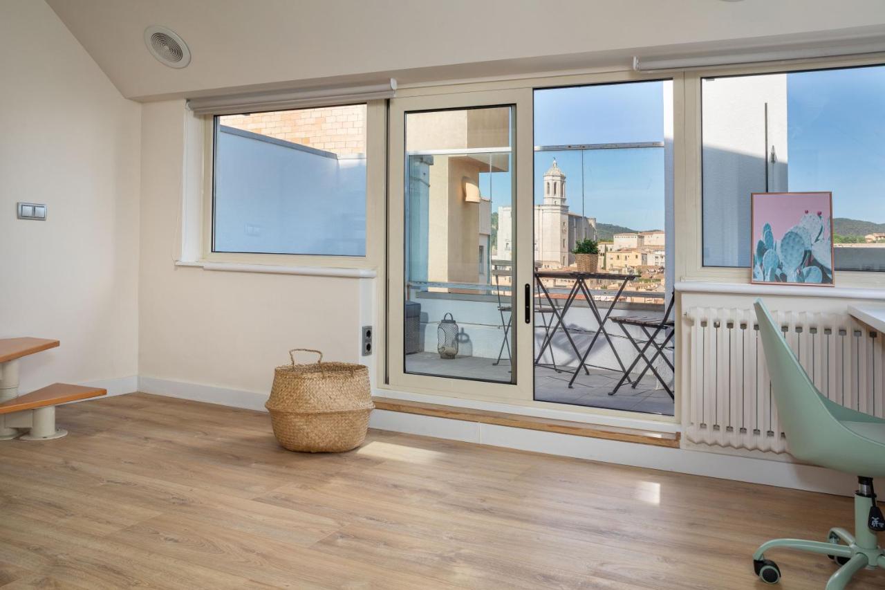 Flateli Penthouse Jaume I Apartment Girona Bagian luar foto