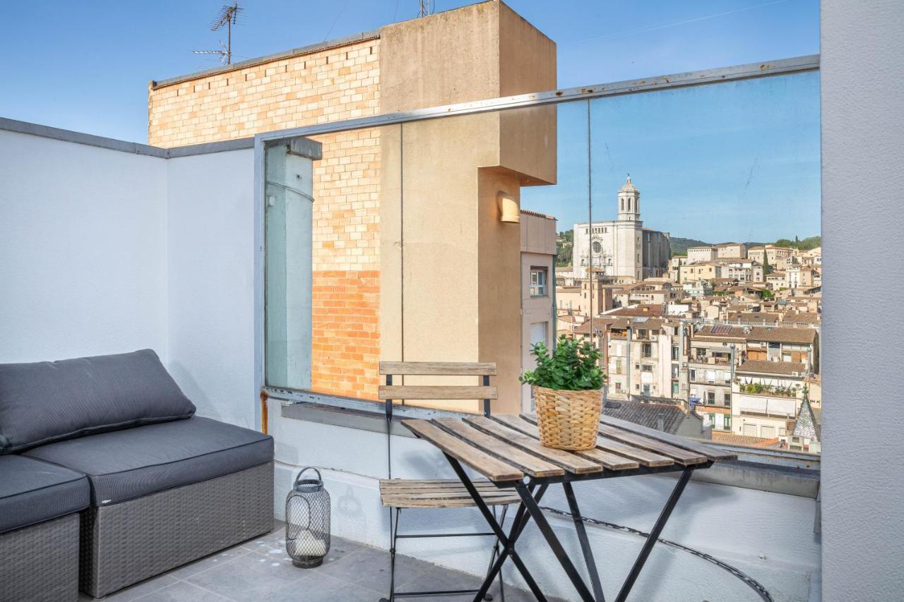 Flateli Penthouse Jaume I Apartment Girona Bagian luar foto